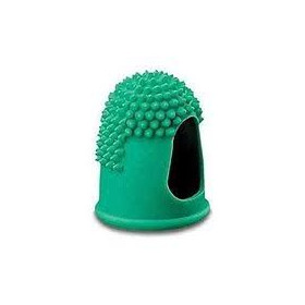 Sachet de 12 doigtiers herisson perfores antiderapants diam 17 mm vert