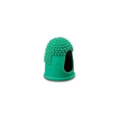 Sachet de 12 doigtiers herisson perfores antiderapants diam 17 mm vert