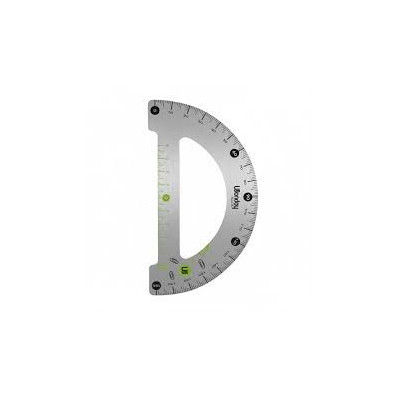 Rapporteur 180° 15 cm aluminium aludic gradue mm ls