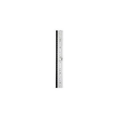 Regle plate 30 cm aluminium aludic 1 biseau gradue en mm antitache ls