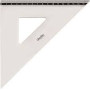 Equerre 45° 21 cm aluminium aludic gradue en mm hypotenuse ls