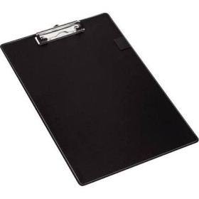 Porte-bloc a pince a4+ (35 x 23 cm) plastiq noir porte-stylo vrac
