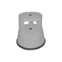 Tabouret plastique roulant 2 hauteurs 19,5/38cm charge max 150 kg gris