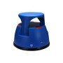 Tabouret taboo plastique roulant hauteur 34,5cm charge max 150 kg bleu