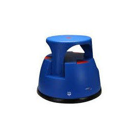 Tabouret taboo plastique roulant hauteur 34,5cm charge max 150 kg bleu