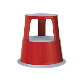 Tabouret plastique step moov 3 en 1 coloris gris / clapets rouge