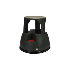 Tabouret plastique step moov 3 en 1 coloris noir / clapets rouge