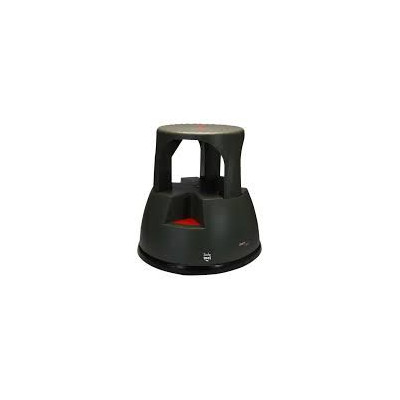 Tabouret plastique step moov 3 en 1 coloris noir / clapets rouge