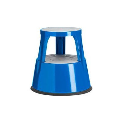 Tabouret metal roulant 2 hauteurs 20/41cm charge max 150 kg bleu