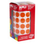 GOMMETTES ROND ORANGE 15 ROUL
