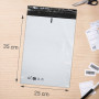 Enveloppe Plastique d'expédition blanche 120mic 25x35cm pack de 100 indéchirable