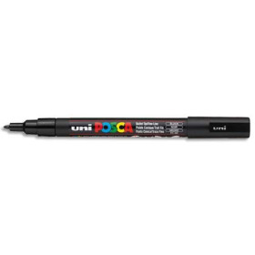 Uniball Posca trait fin 0.9 - 1.3mm pointe conique PC3M noire
