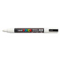 Uniball Posca trait fin 0.9 - 1.3mm pointe conique PC3M blanche