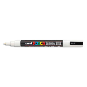 Uniball Posca trait fin 0.9 - 1.3mm pointe conique PC3M blanche