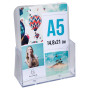 Distributeur format A5 1 case cristal