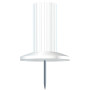 BTE 25 EPINGLES PAPIC 10MM BLANC