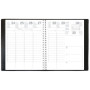 QUO VADIS EXDI Agenda MERCURE S, 210 x 270 mm, 2027, noir 1 semaine sur 2 pages,