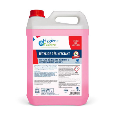 TERYCIDE DÉSINFECTANT - 5L (CA) - Nettoyant, détartrant, désinfectant et désodor