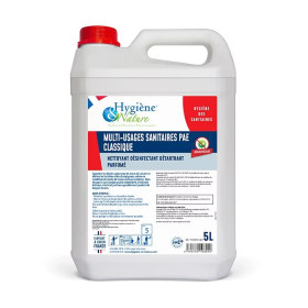 MULTI-USAGES SANITAIRES PAE - 5L - Nettoie, désinfecte, désodorise et détartre