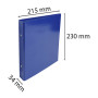 Classeur 17x22 2anx 25mm Iderama assorti