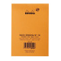 Bloc agrafé Rhodia ORANGE N°13 10,5x14,8 cm 80 feuillets petits carreaux 5x5 80