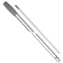Manche aluminium anodisé D23 - filetage italien - 140cm