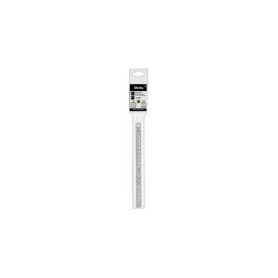 Reglet flexible 50 cm inox 1 face graduee en mm 1 face en 1/2 mm ls