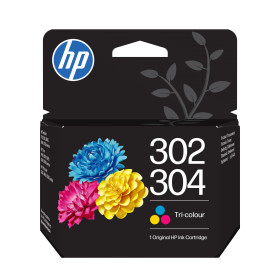 HP encre B7RT7AE No. 302 + 304 Noire 2,0 ml