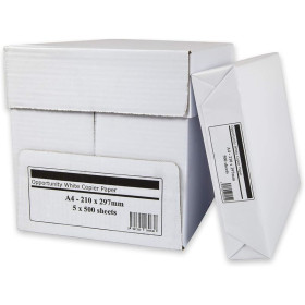5 ramettes a4 - 80gr 500f Office paper / ind blancheur 150ci