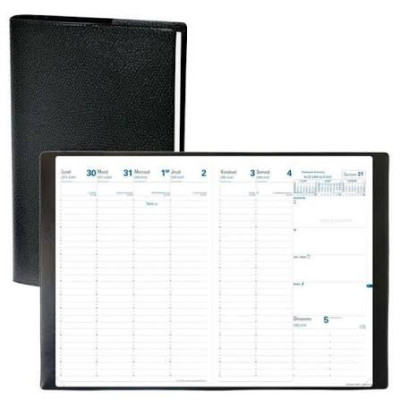 QUO VADIS EXDI Agenda Bureau Quo Vadis Eco 1S/2P 21 x 29,7 PVC Noir