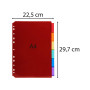Intercal. pochette A4 PP 6 pos. perso