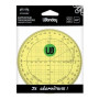 Rapporteur trigonometrique diam 110 plastique incassable souple jaune ls