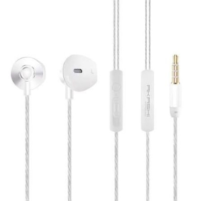 AKASHI Ecouteurs Intra-Auriculaires + Micro Blanc