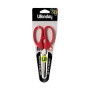 Ciseaux 17 cm electron lames acier inox bouts ronds anneaux symetri ls