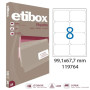 Boite 800 Etiquettes ETIBOX 99.1X67.7