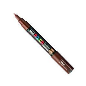 Uniball posca marqueur peinture à eau, encre à pigmentation marron, pointe extra