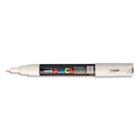 Uniball Posca Marqueur peinture à eau, encre à pigmentation Blanc, pointe extra