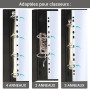 Pochettes perforées transparentes A4+ 60 feuilles lisses 80 mic. - Paquet de 100