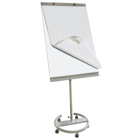 Chevalet tableau blanc mobile pour paperboard laqué et magnétique