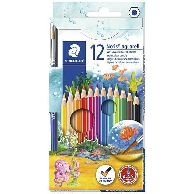 STAEDTLER 12 Crayons aquarelle Noris
