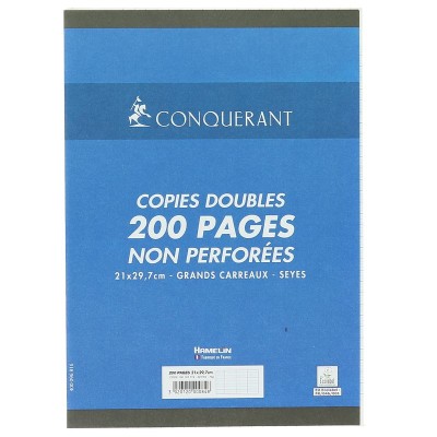COPIES DOUBLES CONQUERANT 7 NON PERFOREES 210x297 FILM 200P70G SEYES