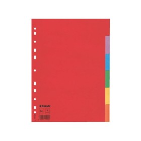 Intercalaire carton, A4, 6 touches Esselte, Multicolore