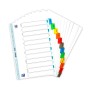 INTERCALAIRES MENSUEL A4 12 POSITIONS MYLAR COLORE 170G ASSORTI