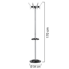 PORTEMANTEAUX CYPRES GRIS METAL