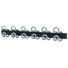 PATERE FIL MULTIPLE GRIS 6 DOUBLES ACCROCHES
