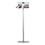 PORTEMANTEAUX SPIRIT GRIS METAL + 6 CINTRES