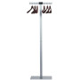 PORTEMANTEAUX SPIRIT GRIS METAL + 6 CINTRES