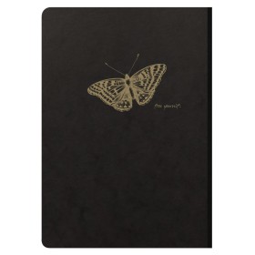 Flying Spirit Black carnet brochure cousue 14,8x21cm 192p ligné motifs assortis