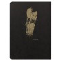 Flying Spirit Black carnet piqûre textile 14,8x21cm 96p ligné motifs assortis pa