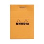 Bloc agrafé Rhodia ORANGE N°10 5,2x7,5cm 80f Q.5x5 80g